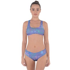 Abstract Art Criss Cross Bikini Set