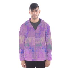 Abstract Art Hooded Wind Breaker (men) by ValentinaDesign