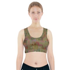 Abstract Art Sports Bra With Pocket by ValentinaDesign