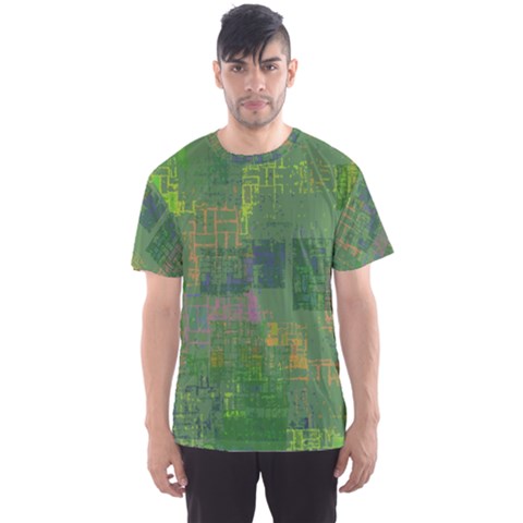 Abstract Art Men s Sports Mesh Tee by ValentinaDesign