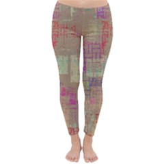 Abstract Art Classic Winter Leggings by ValentinaDesign