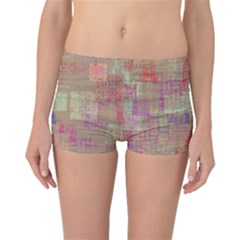 Abstract Art Boyleg Bikini Bottoms by ValentinaDesign