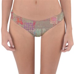 Abstract Art Reversible Hipster Bikini Bottoms