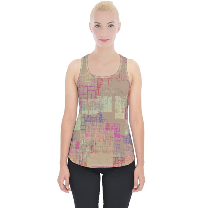 Abstract art Piece Up Tank Top