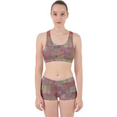 Abstract Art Work It Out Sports Bra Set