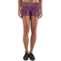 Abstract Art Yoga Shorts