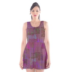 Abstract Art Scoop Neck Skater Dress by ValentinaDesign