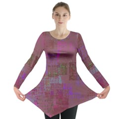 Abstract Art Long Sleeve Tunic  by ValentinaDesign