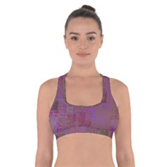 Abstract Art Cross Back Sports Bra