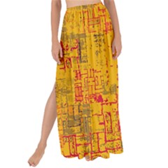 Abstract Art Maxi Chiffon Tie-up Sarong