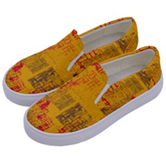 Abstract Art Kids  Canvas Slip Ons