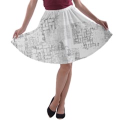 Abstract Art A-line Skater Skirt