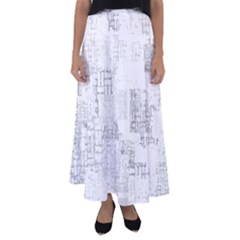 Abstract Art Flared Maxi Skirt