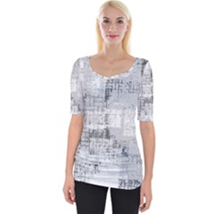 Abstract Art Wide Neckline Tee