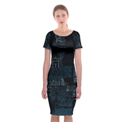 Abstract Art Classic Short Sleeve Midi Dress by ValentinaDesign