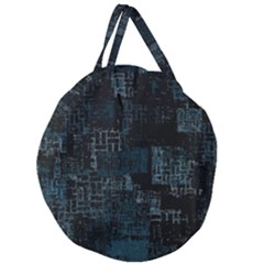 Abstract Art Giant Round Zipper Tote