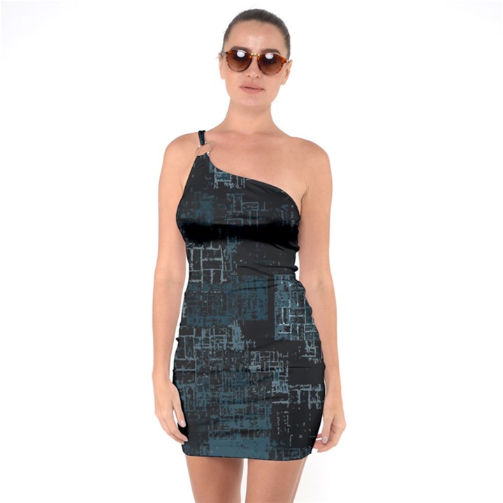 Abstract art One Soulder Bodycon Dress