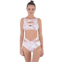 Abstract Art Bandaged Up Bikini Set 