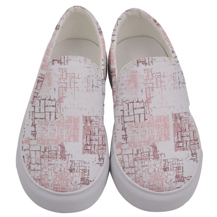 Abstract art Men s Canvas Slip Ons