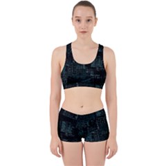 Abstract Art Work It Out Sports Bra Set