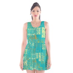 Abstract Art Scoop Neck Skater Dress