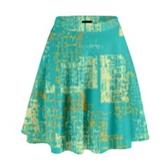 Abstract Art High Waist Skirt by ValentinaDesign