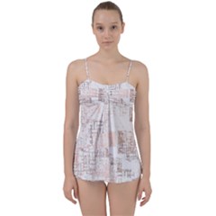 Abstract Art Babydoll Tankini Set