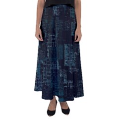 Abstract Art Flared Maxi Skirt