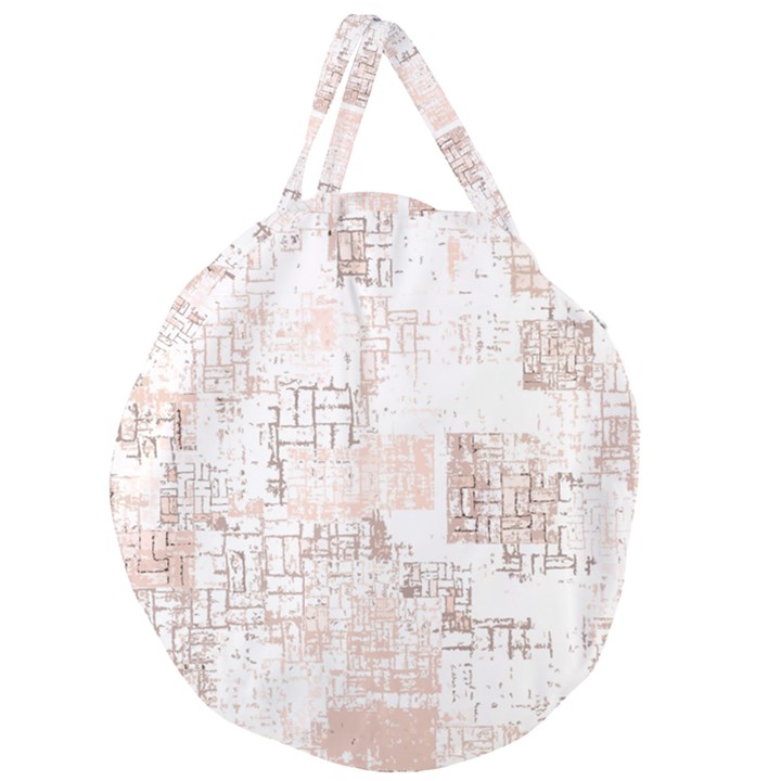 Abstract art Giant Round Zipper Tote