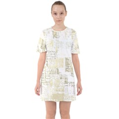 Abstract Art Sixties Short Sleeve Mini Dress