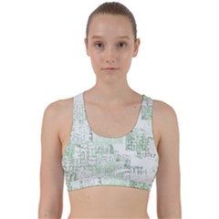 Abstract Art Back Weave Sports Bra