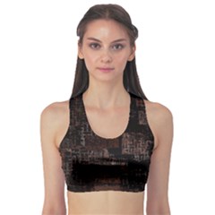 Abstract Art Sports Bra by ValentinaDesign