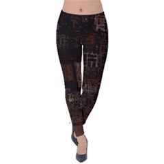 Abstract Art Velvet Leggings by ValentinaDesign