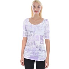 Abstract Art Wide Neckline Tee