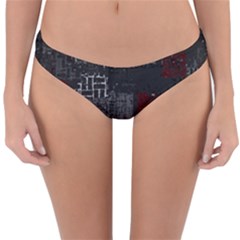 Abstract Art Reversible Hipster Bikini Bottoms