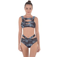 Abstract Art Bandaged Up Bikini Set 