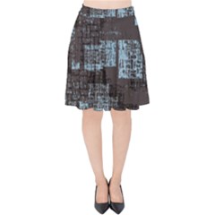 Abstract Art Velvet High Waist Skirt