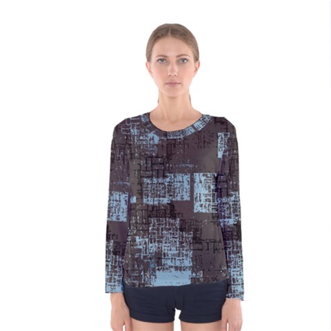 Abstract Art Women s Long Sleeve Tee by ValentinaDesign