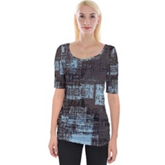 Abstract Art Wide Neckline Tee