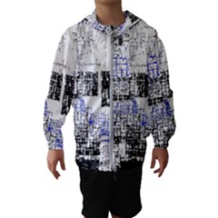 Abstract Art Hooded Wind Breaker (kids) by ValentinaDesign