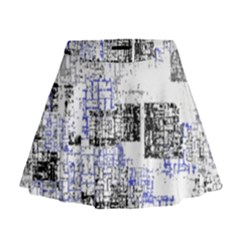 Abstract Art Mini Flare Skirt by ValentinaDesign