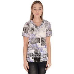 Abstract Art Scrub Top