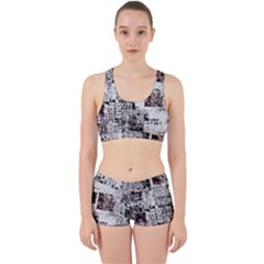 Abstract Art Work It Out Sports Bra Set