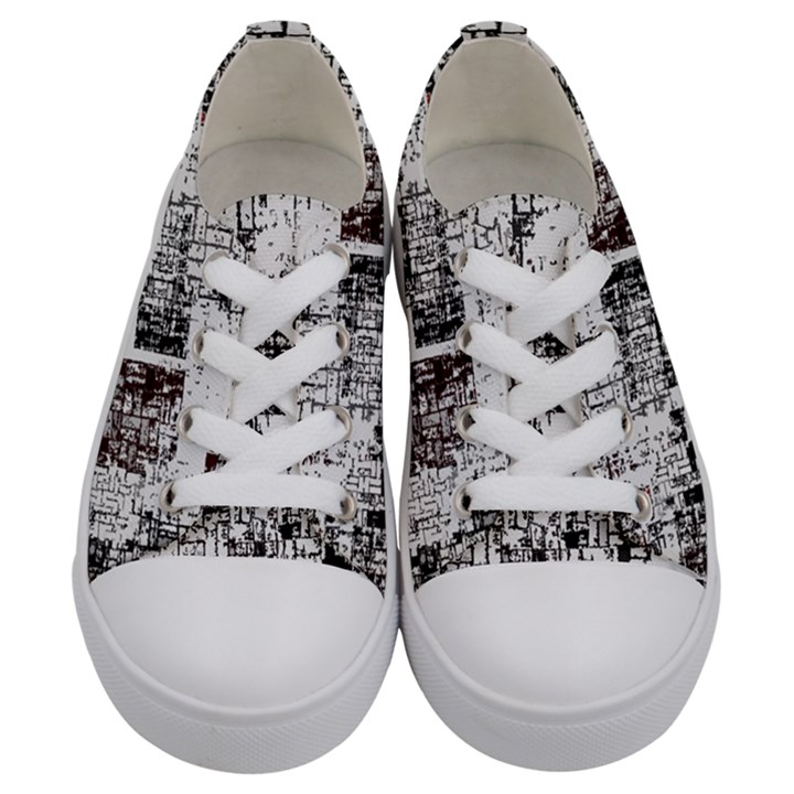 Abstract art Kids  Low Top Canvas Sneakers