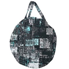 Abstract Art Giant Round Zipper Tote