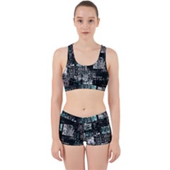 Abstract Art Work It Out Sports Bra Set