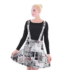 Abstract Art Suspender Skater Skirt by ValentinaDesign