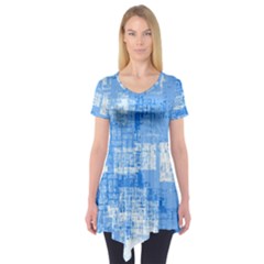 Abstract Art Short Sleeve Tunic  by ValentinaDesign