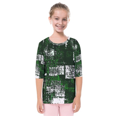 Abstract Art Kids  Quarter Sleeve Raglan Tee by ValentinaDesign