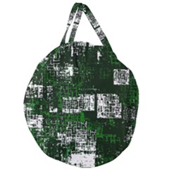 Abstract Art Giant Round Zipper Tote